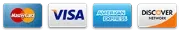 Visa, Mastercard, Amex, Discover